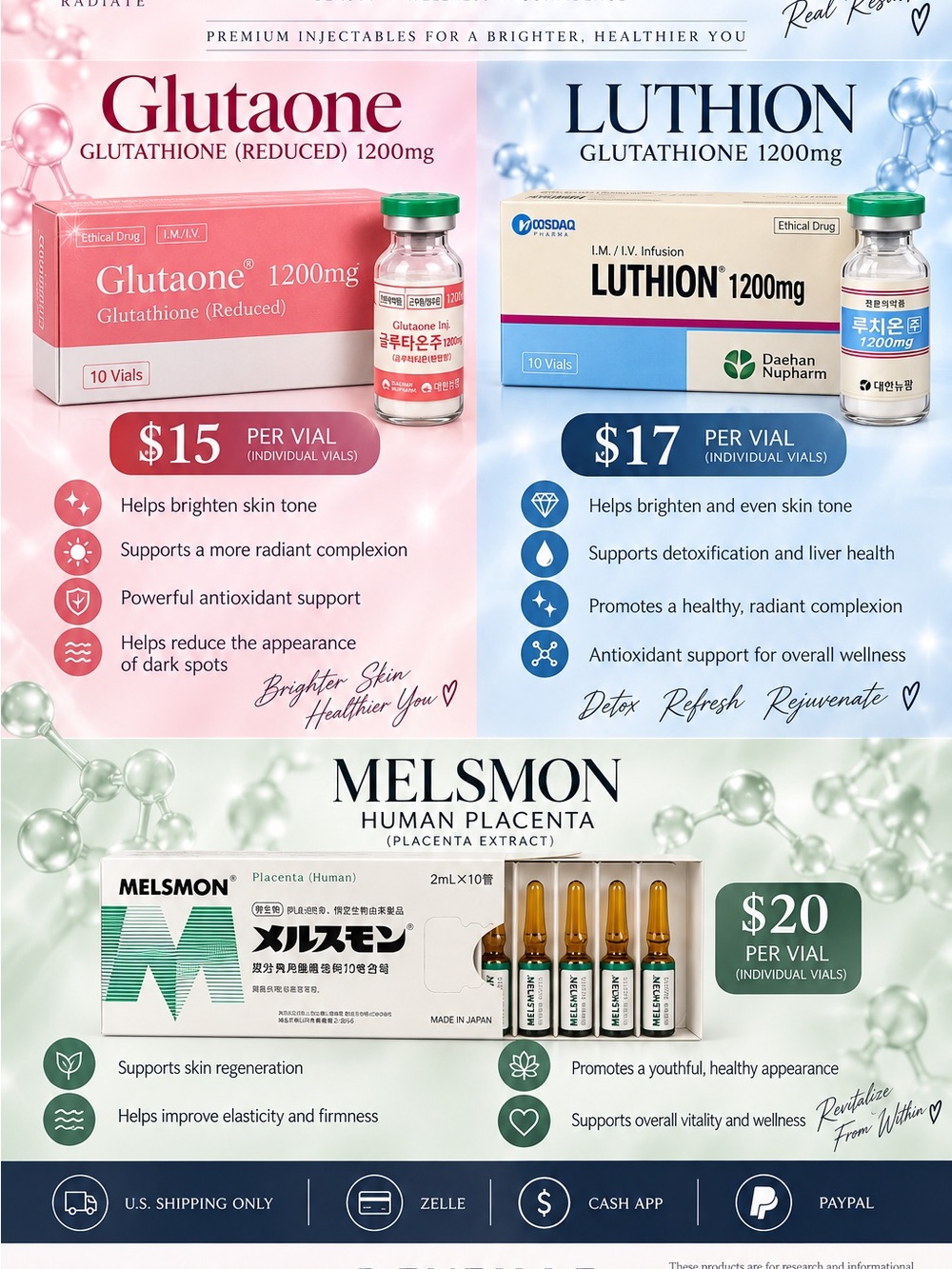 Korean pink Glutathione